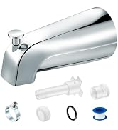 Enhon Tub Spout with Diverter, Universal Fits 1/2'' Copper Pipe, 1/2'' IPS and 3/4'' IPS, Bathroo...