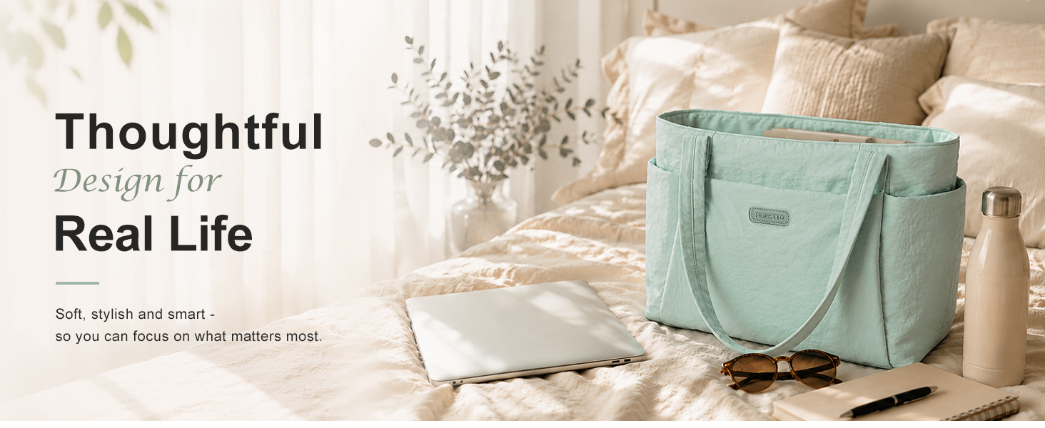lightweight puffer tote bag