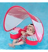Swimbobo Baby Floats for Pool with Canopy Non Inflatable Soft Skin-Friendly Fabric Material Infan...