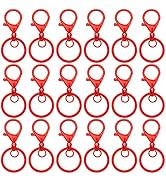 30Pcs Lobster Claw Clasps Keychain for Jewelry Making,Metal Lobster Clasp Swivel Trigger Clips wi...