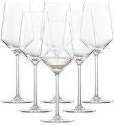ZWIESEL GLAS Pure Riesling White Wine Glass (Set of 6), Wine Glasses for White Wine, Dishwasher-S...