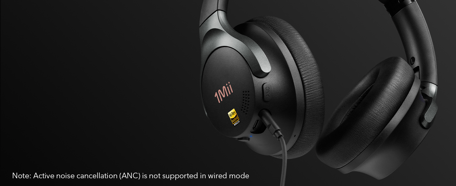 1Mii Hybrid Active Nose Cancelling Headphones