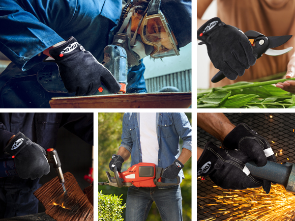 leather work gloves for men