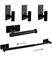 Vanloory 5 PCS Self Adhesive Bathroom Hardware Set, Stainless Steel Towel Rack Set Include Adjust...