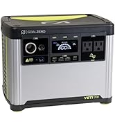 Goal Zero Yeti Portable Power Station, Yeti 700, 677 Watt Hour LiFePO4 Battery, Water Resistant &...