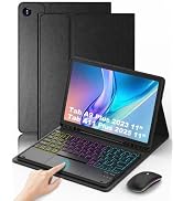 SAMTUNK Case Keyboard for Samsung Galaxy Tab A9 Plus / A11 Plus 11 Inch | Rainbow Backlit Keyboar...