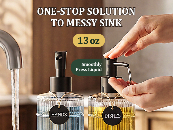 soap and lotion dispenser set