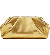 Clutch Purse for Women, Vegan Leather Evening Bag, Soft Pleated PU Small Purses for Formal Weddin...