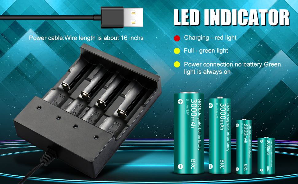 USB Charger 18650