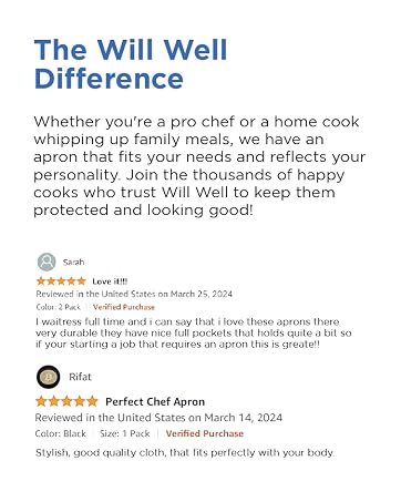Kitchen will well apron