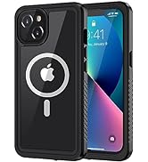 Lanhiem iPhone 13 Magnetic Case, Waterproof Dustproof Shockproof Case with Built-in Screen Protec...