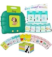 Aullsaty Toddler Toys Talking Flash Cards for 1 2 3 4 5 6 Year Old Boys and Girls, Autism Sensory...