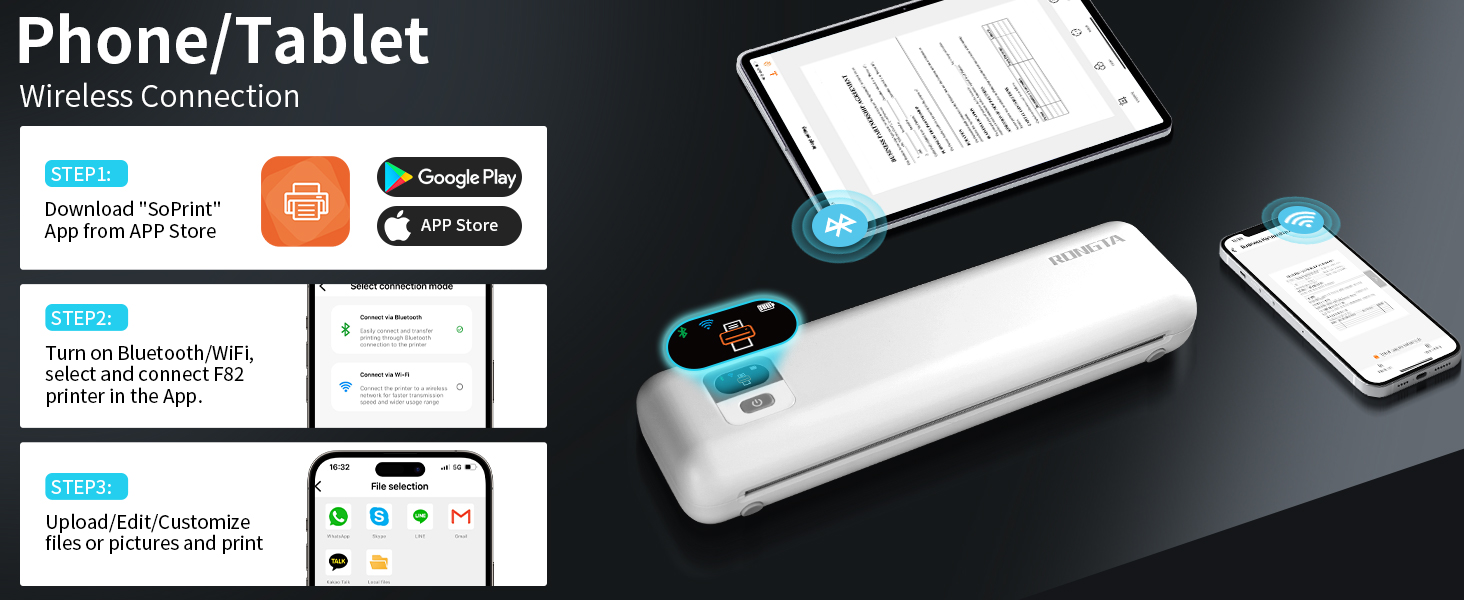 Phone/Tablet Wireless Connection
