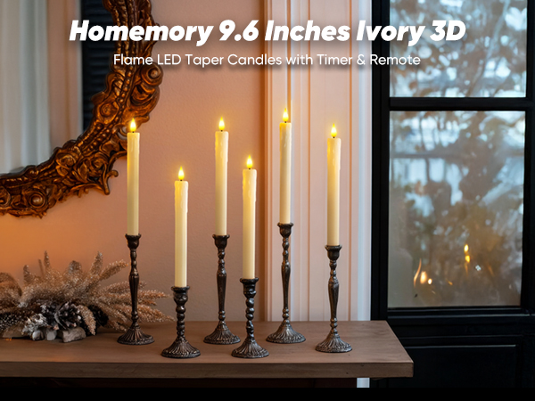 Real Wax Led Taper Candles
