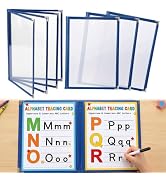 4Pcs 8.5x11in Dry Erase Morning Menu Covers Homeschool Classroom Essentials | No Reprinting Neede...