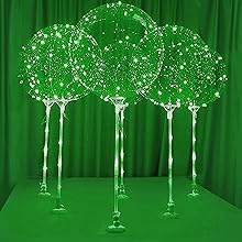 Green LED balloons table top balloons LED balloons
