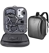 PONYRC Professional Hard Case for DJI FPV Combo Drone, Waterproof Shockproof Backpack Bag for DJI...