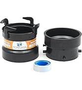 TonGass (Combo Pack) RV Sewer Hose Fitting Adapter to PVC, RV Sewer Connection & Termination Adap...