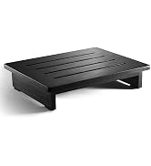 Tinamo One Step Stool for Adults 6.5" - Wooden Step Stools for Bed - 550lbs Safety Stepping Stool...
