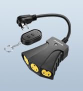 DEWENWILS Outdoor Remote Control Outlet, Wireless Remote Outlet Power Switch, Weatherproof 15 A H...