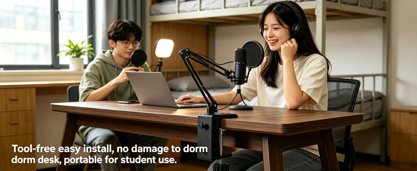 Great for long-time live streaming, voice recording and podcast