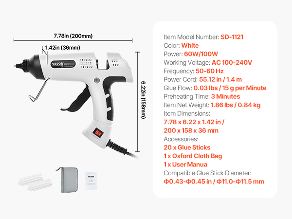 wireless hot glue gun