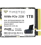 Timetec 1TB M.2 2230 SSD NVMe PCIe Gen 3x4 Internal Solid State Drive Compatible with Steam Deck,...