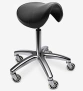 TASALON Saddle Stool - Ergonomic Saddle Chair - Comfortable Saddle Stool with Wheels - Swivel Sal...