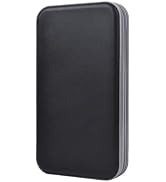 alavisxf xx CD Holder, 72 Capacity CD/DVD Case Holder Portable Wallet Storage Organizer Hard Plas...