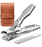 No Splash Design Nail Clippers for Thick Nails,Men,Seniors,Elder,Wide Jaw Opening Nail Cutter,SZQ...