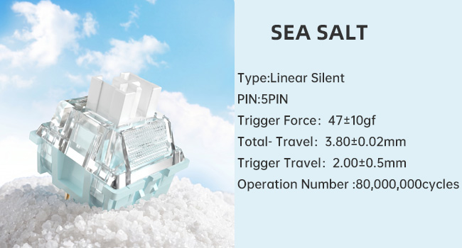 Sea Salt Linear Silent Keyboard Switch