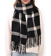Trifabricy Winter Women Scarfs, Fashion Cashmere Feel Plaid Scarf, Long Scarf, Chunky Winter/Fall...