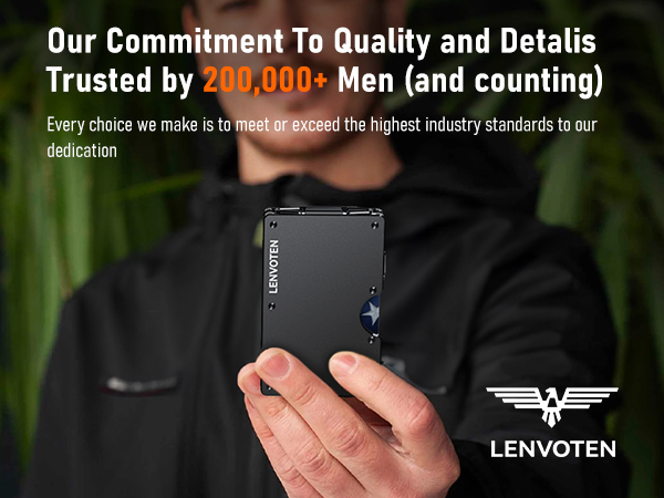 Matte Black minimalist wallet for men