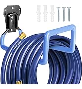 PeoMev Hose Holder Wall Mount - Metal Hose Hook Garden Hose Rack Heavy Duty Water Hose Reels for ...