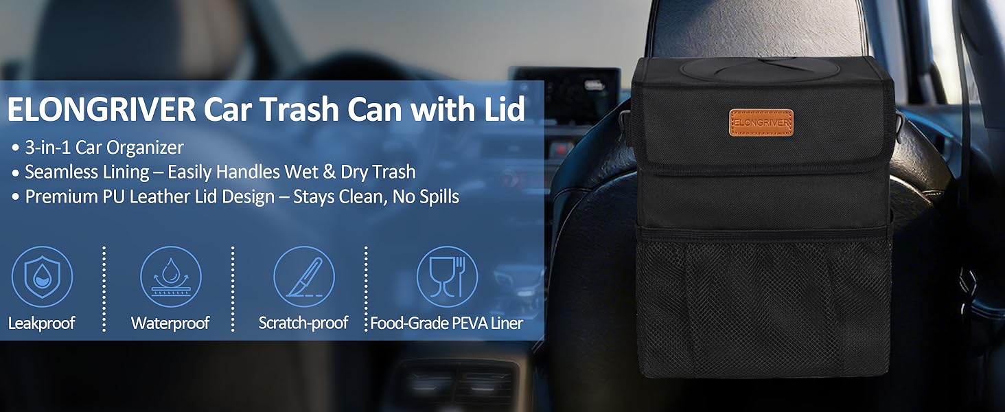 car trash can