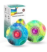 Vdealen Magic Rainbow Puzzle Ball, Fidget Ball Puzzle Brain Teaser Fidget Toy for Boys & Girls- B...