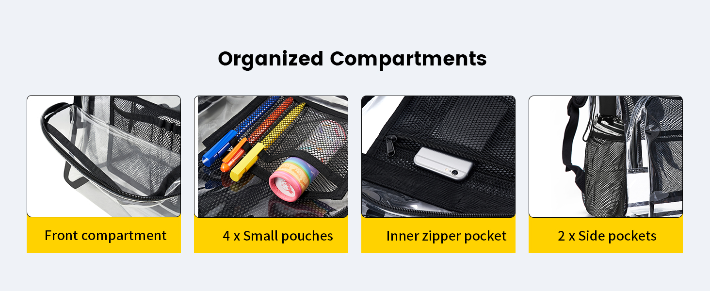 clear backpack for adults