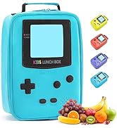 Hairao Kids Lunch Box Insulated Soft Lunch Bag Leather Lunch Box Gameboy Mini Cooler Back to Scho...