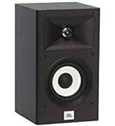 JBL Stage 120 2-Way Dual 4.5" Woofers 1" Alluminum Tweeter Bookshelf Speaker,Black