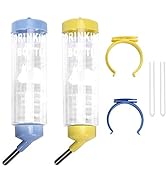 2PCS 8.45 oz No Drip Small Animal Water Bottle, Cage Water Bottles for Small Pet/Bunny/Ferret/Ham...