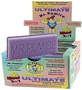 Mr. Pumice Ultimate PUMI Bar: 2-in-1 Dual-Grit (Medium + Coarse) Callus Remover, Pedicure Stone &...