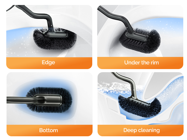 stainless steel toilet brush