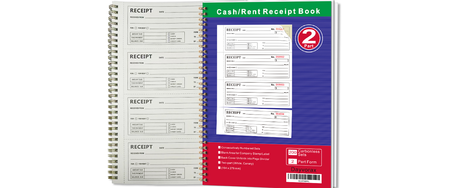 receipt book