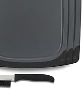 ZVP Extra Large Cutting Board for Kitchen Set of 4, Plastic Chopping Boards with Knife, Easy Grip...