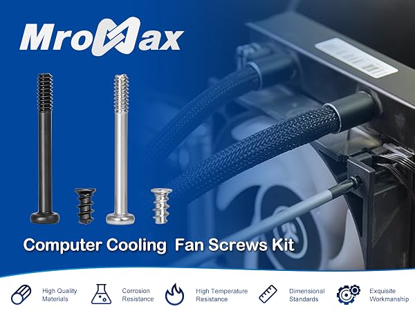Computer Cooling Fan Screws Kit