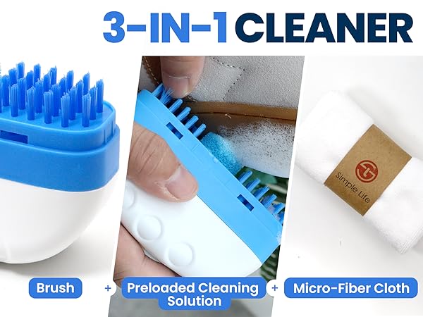 Simple Life Shoe Cleaner - 3-in-1 Cleaner