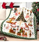 Kids Christmas Throw Blanket for Couch Bed Sofa Holiday Decor, Nutcracker Flannel Lap Blanket Sof...