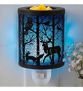 EQUSUPRO Wax Melt Warmer Plug in Wall- Electric Wax Warmer Plug in with 7 Colors Night Light & Si...
