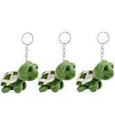 Jowxsx Green Mini Sea Creatures Turtle Doll Keychain Gift Plush Key Cartoon Bag Pendant Auto Anim...