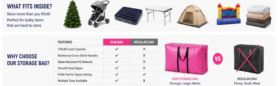 extra large storage bags